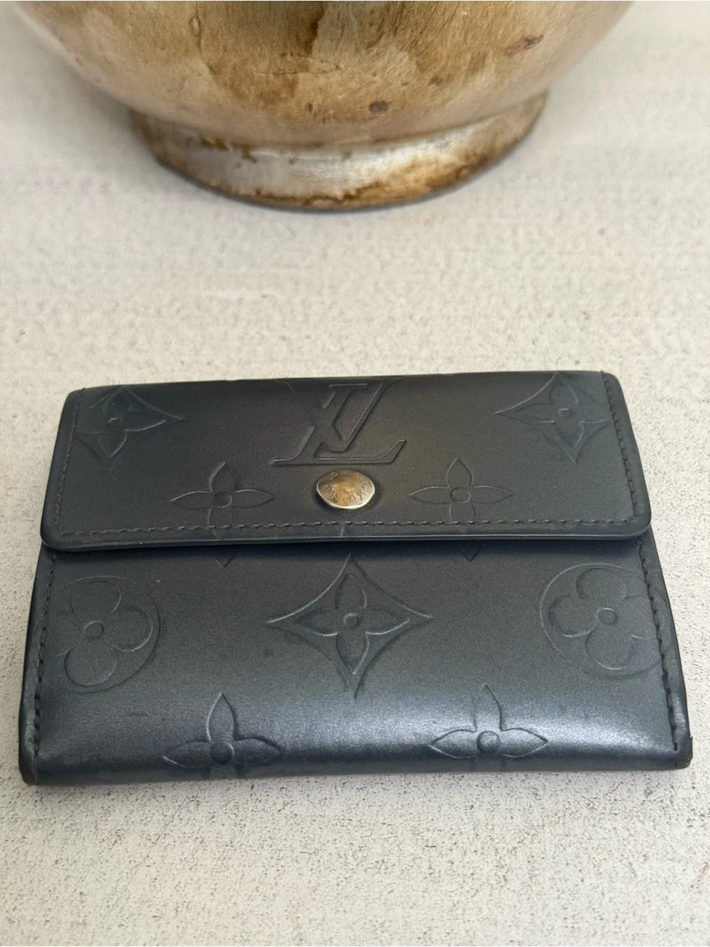 LOUIS VUITTON  Monogram Matte Vernis Ludlow Wallet